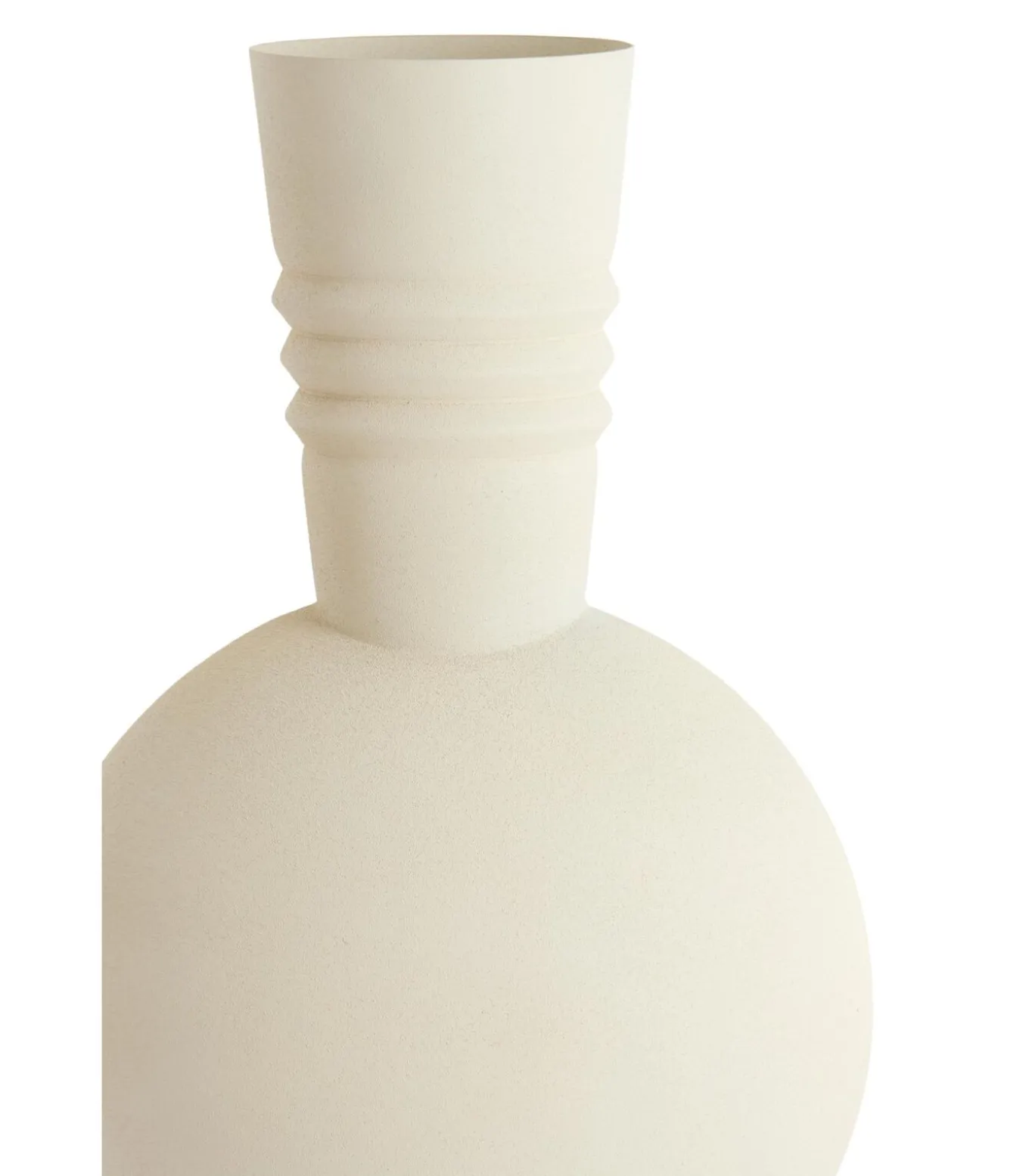 Vaas Kavansi - Mat crème - 21x21x60cm