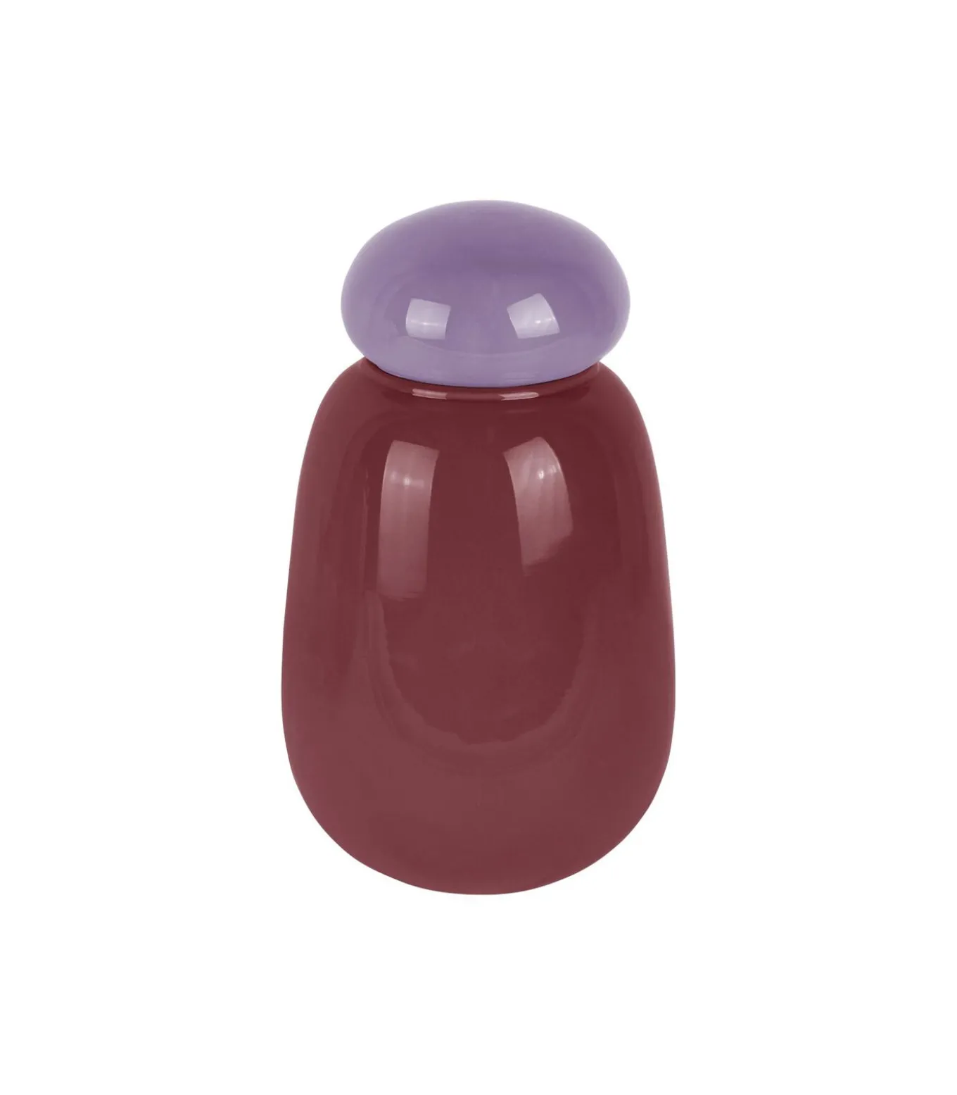 Vaas Nuevo Dulce - Donkerpaars - 12.5x12.5x22cm