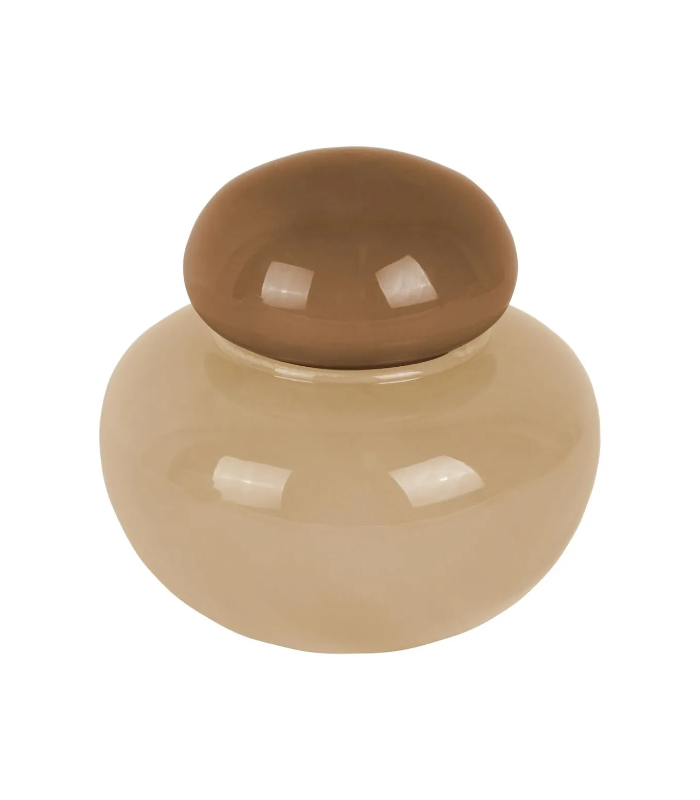 Vaas Nuevo Dulce - Zachtbruin - 13.5x13.5x13.5cm