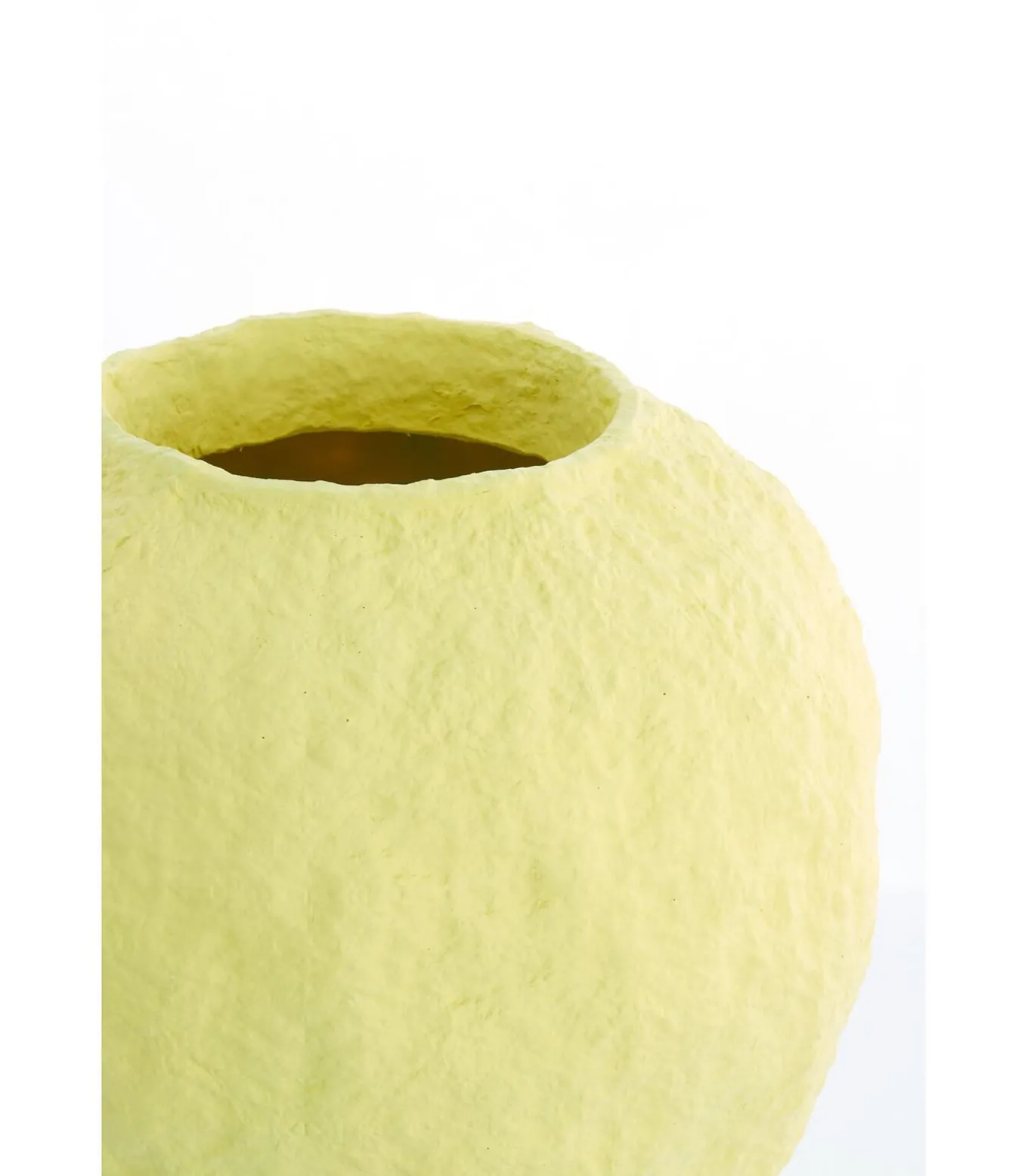 Vaas Pantoja - Mat Geel - Ø45cm