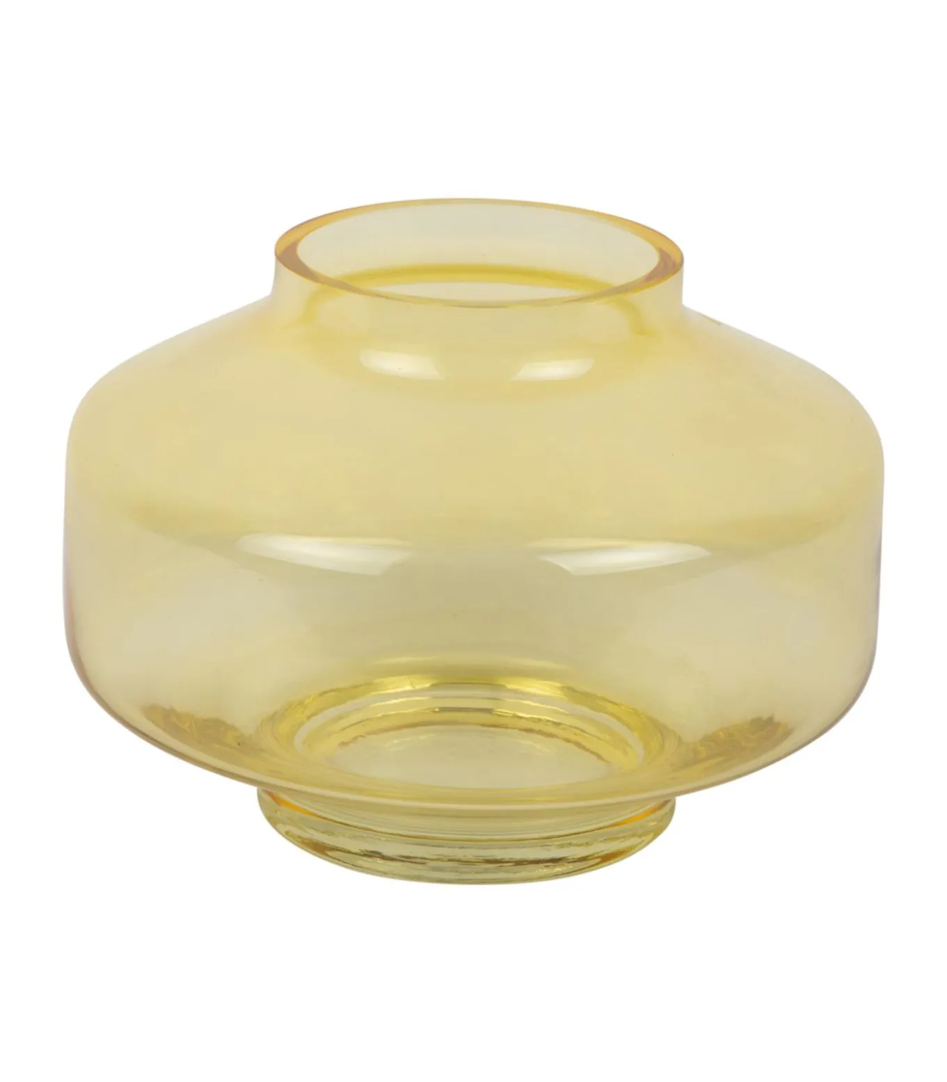 Vaas Pasmoso - Geel - 22x22x16.5cm
