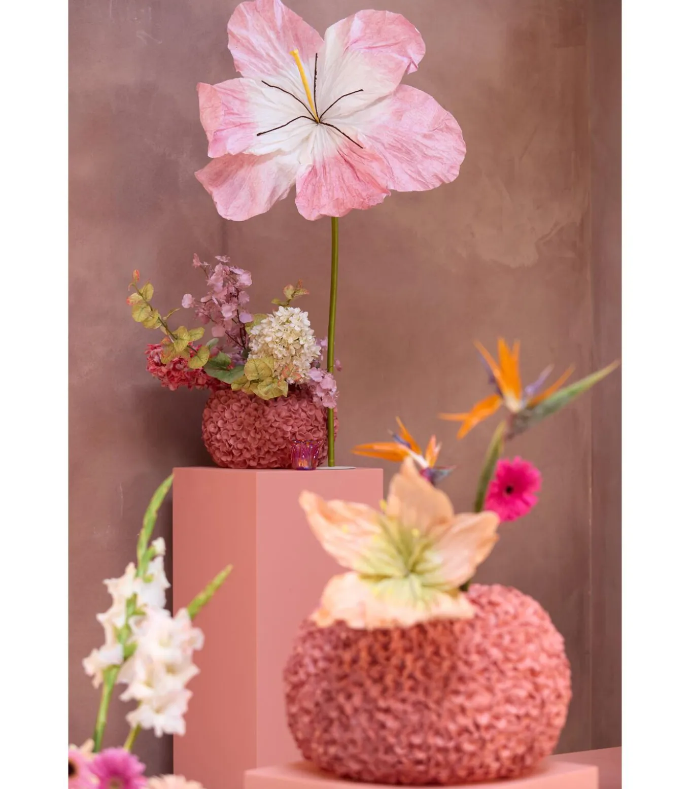 Vaas Phylia - Koraalrood - Ø38cm