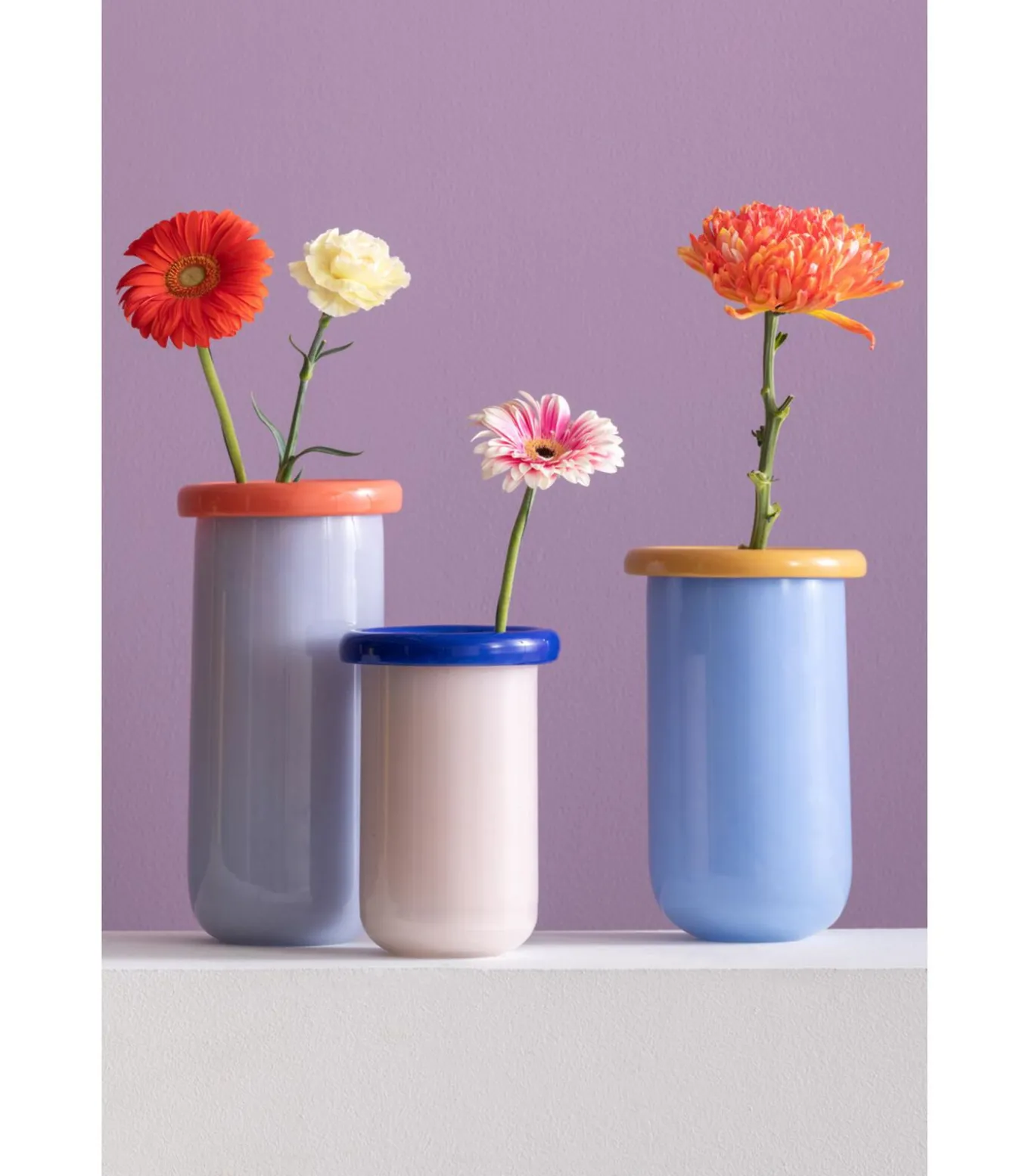 Vaas Plegado M - Blauw - 14x14x25.3cm