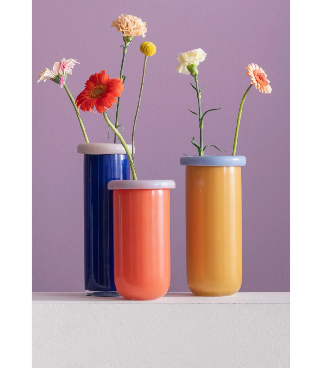 Vaas Plegado Xxl - Blauw - 12x12x33cm