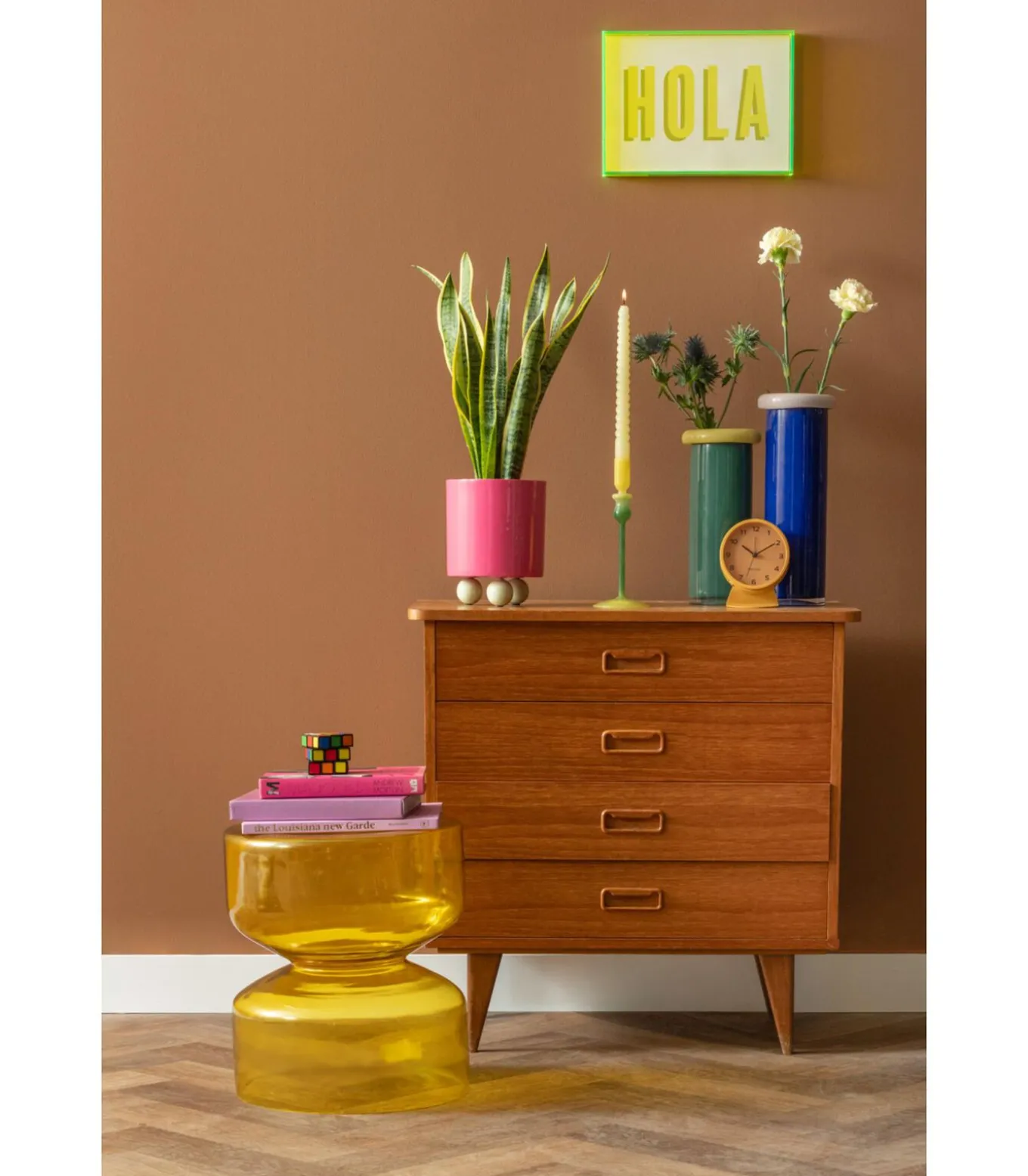 Vaas Plegado Xxl - Blauw - 12x12x33cm