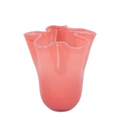 Vaas Ruffles - Roze - 19.5x19.5x22cm