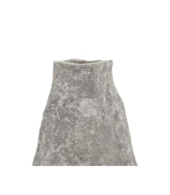 Vaas 17xH33,5cm antraciet Cave