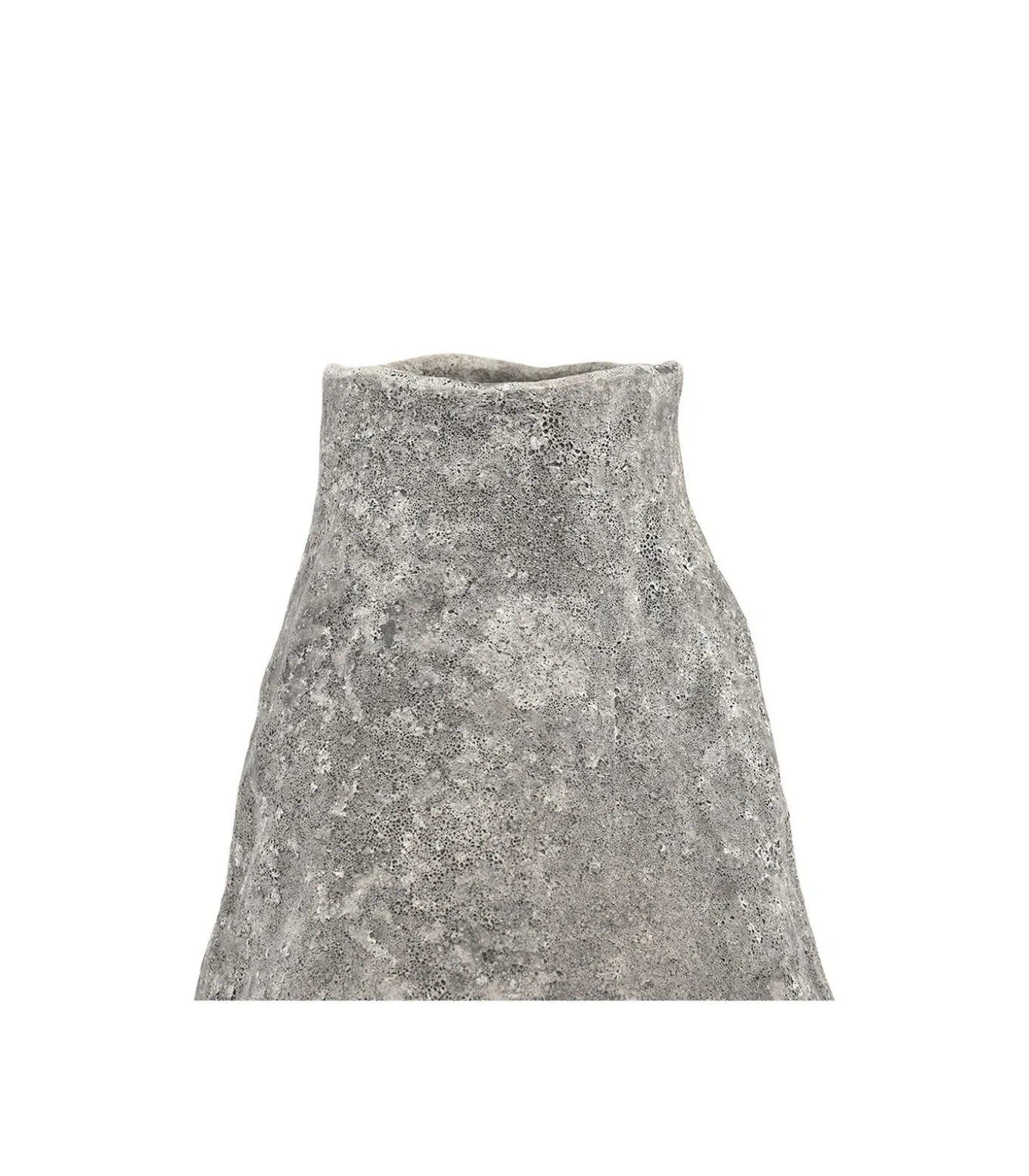 Vaas 17xH33,5cm antraciet Cave