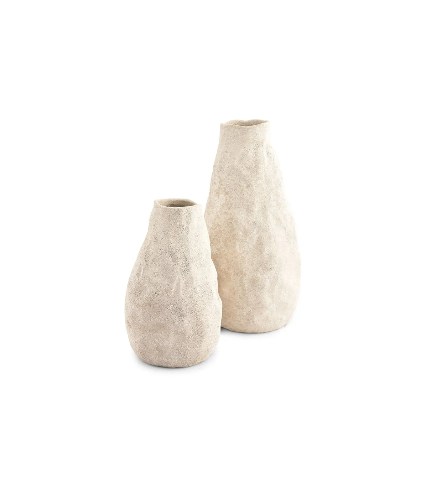 Vaas 14,5xH22cm beige Cave