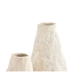 Vaas 17xH33,5cm beige Cave