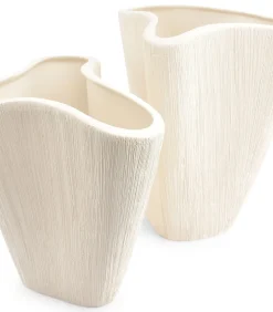 Vaas 28,5xH32,5cm beige Vico