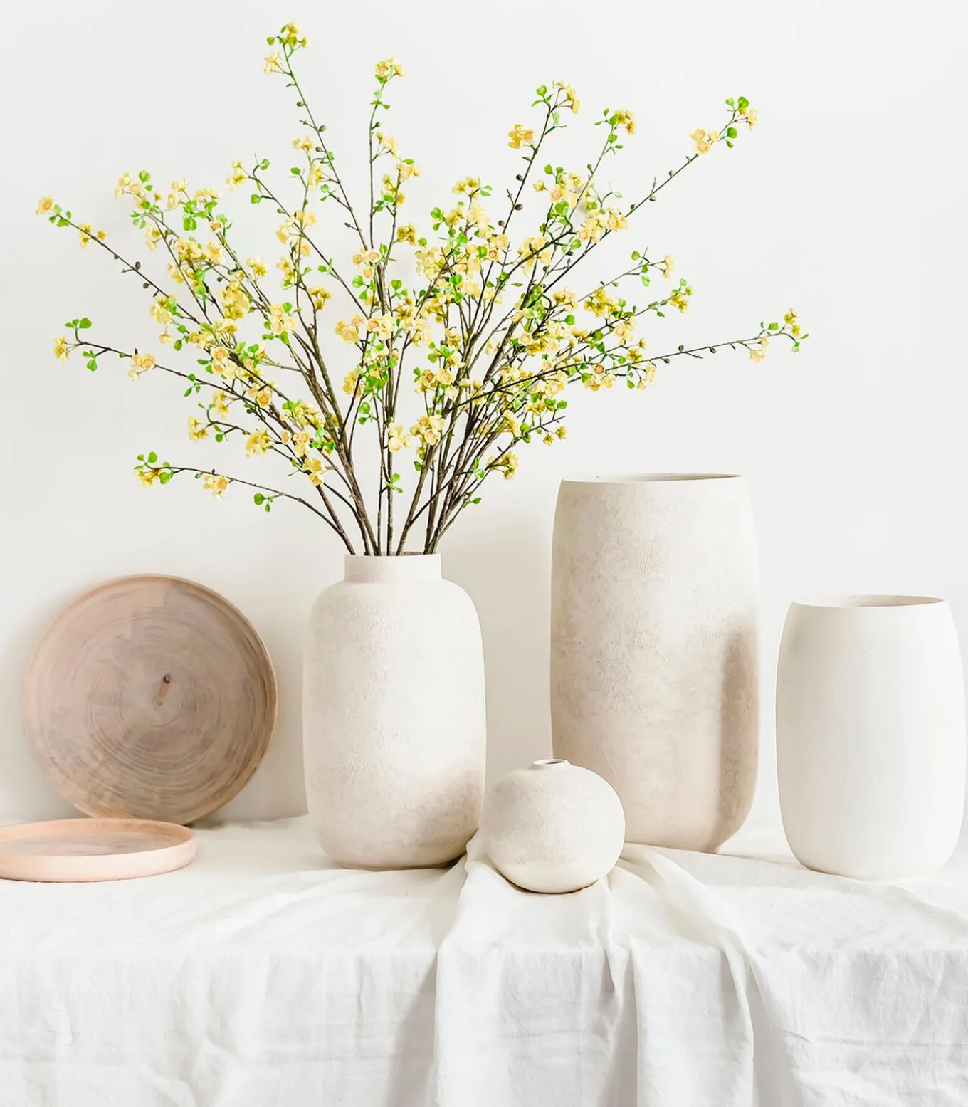 Vaas 23,5xH49,5cm wit Bullet