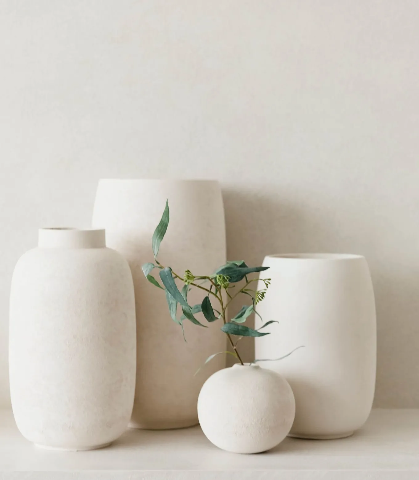 Vaas 20xH30cm wit Bullet