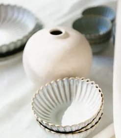 Vaas 14,5xH13cm wit Bullet