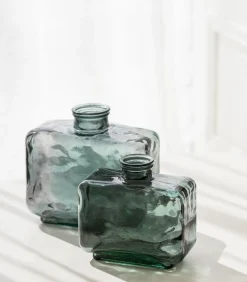 Vaas 23x12xH22cm groen Sontu