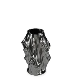 Vaas 20x20xH28,5cm satin silver Vea