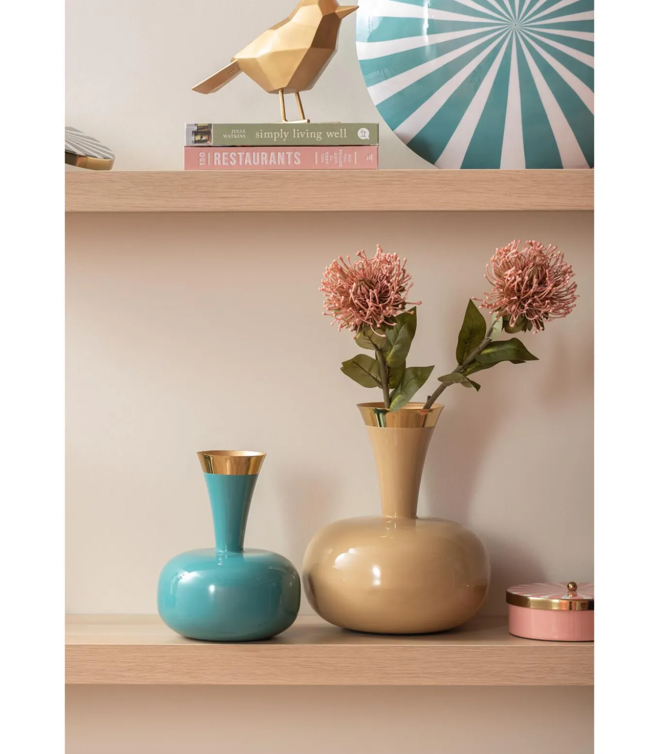 Vaas Yara - Blauw - 17x17x24cm