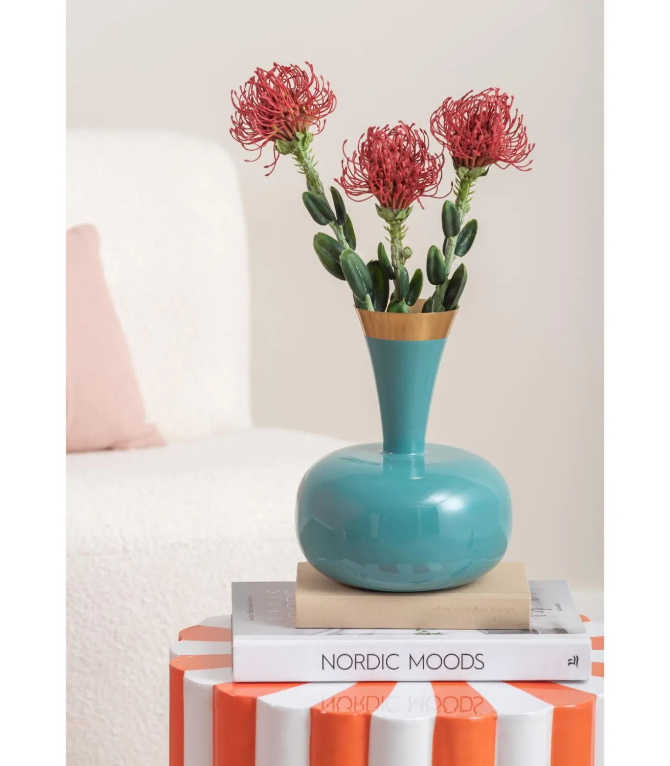 Vaas Yara - Blauw - 17x17x24cm