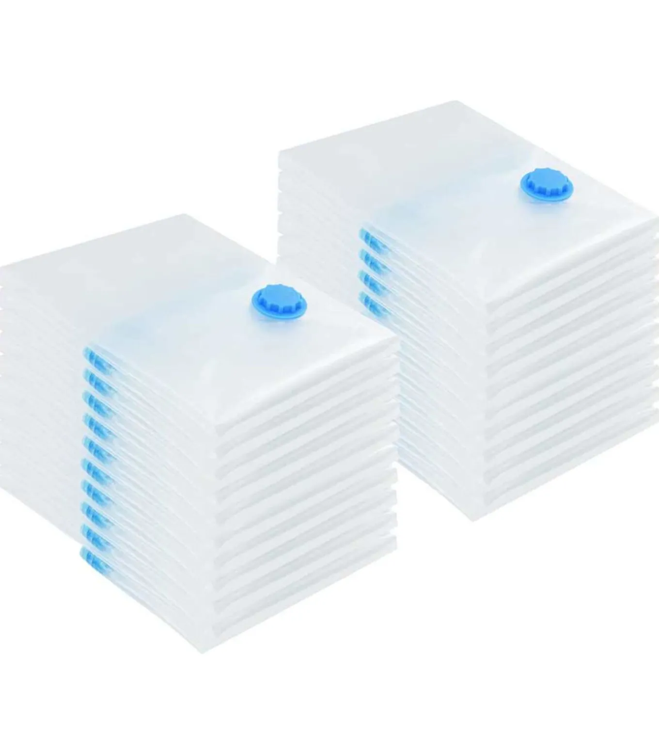 Vacuüm opbergzakken 20 pcs Transparant en blauw 70 x 50 cm