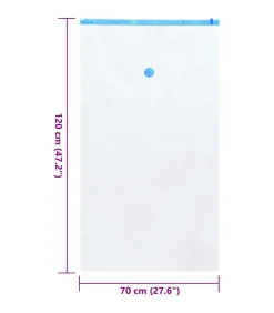 Vacuüm opbergzakken 5 pcs Transparant en blauw 120 x 70 cm