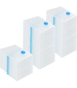 Vacuüm opbergzakken 50 pcs Transparant en blauw 70 x 50 cm