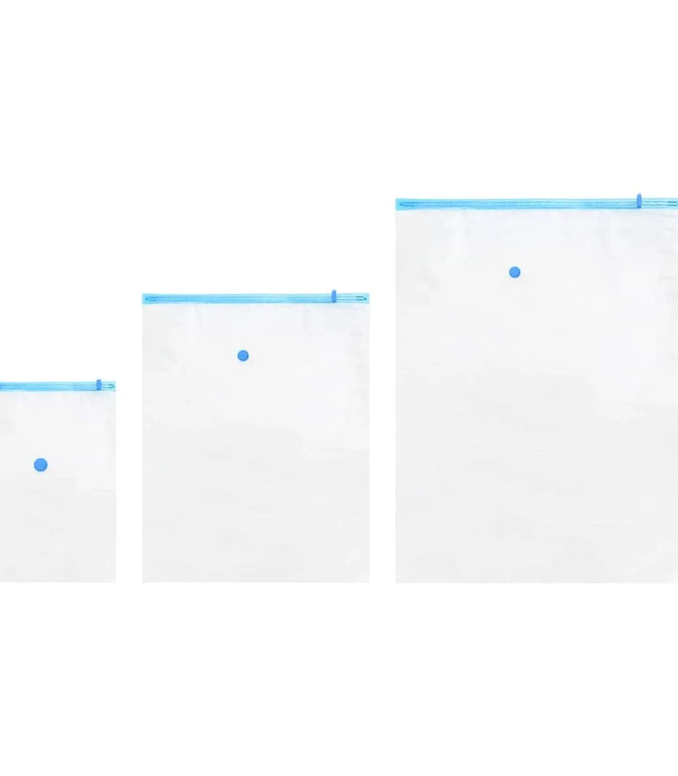 Vacuüm opbergzakken 10 pcs Transparant en blauw 130 x 100 cm