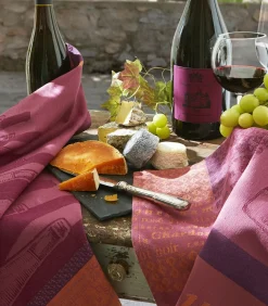 Verres à vin - Theedoek van katoenen jacquard 50x75cm