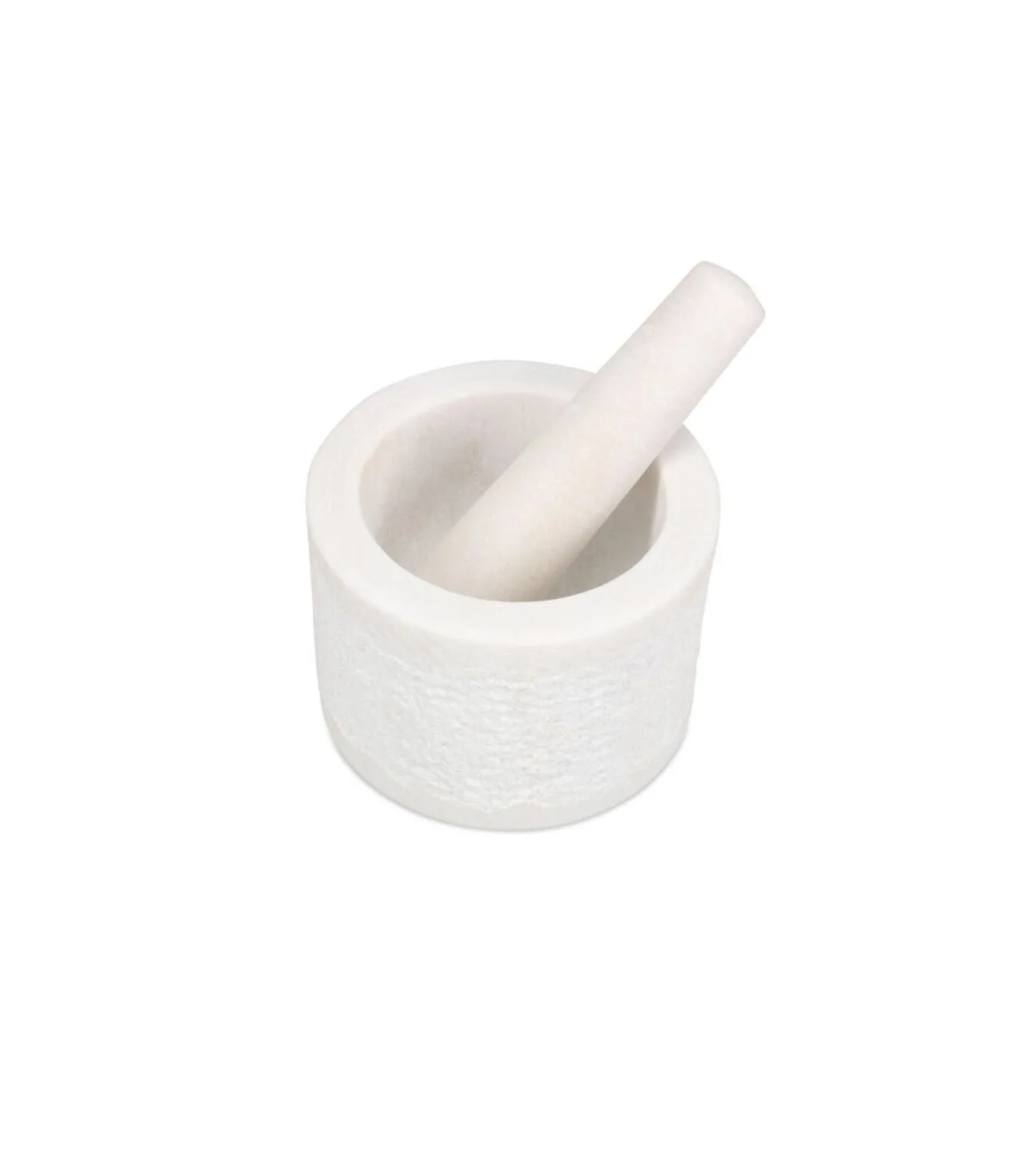 Vijzel en stamper 14xH10cm white Marbliss