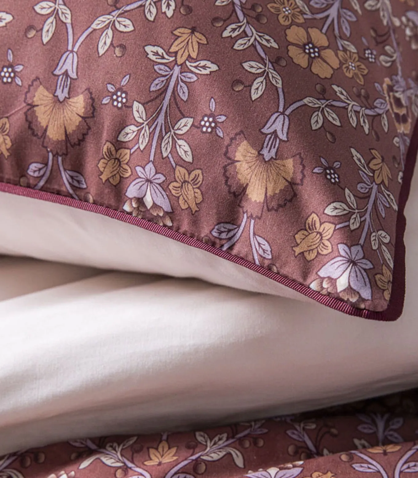 Virginia - Dekbedovertrek in katoen perkal met print 240x220cm