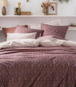 Virginia - Kussensloop in katoen perkal met print 50x75cm