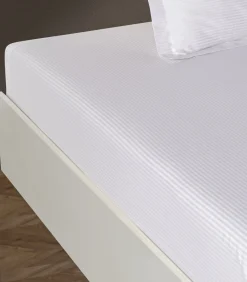 vlak 1 persoons laken 180x290 cm katoensatijn