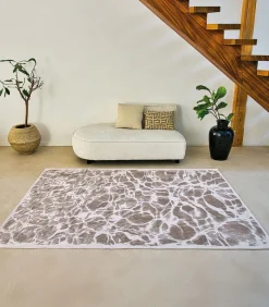 Vlak geweven woonkamer- en slaapkamerkleed GRAVEL