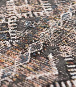 Vlak geweven woonkamer- en slaapkamerkleed BLACK FEZ