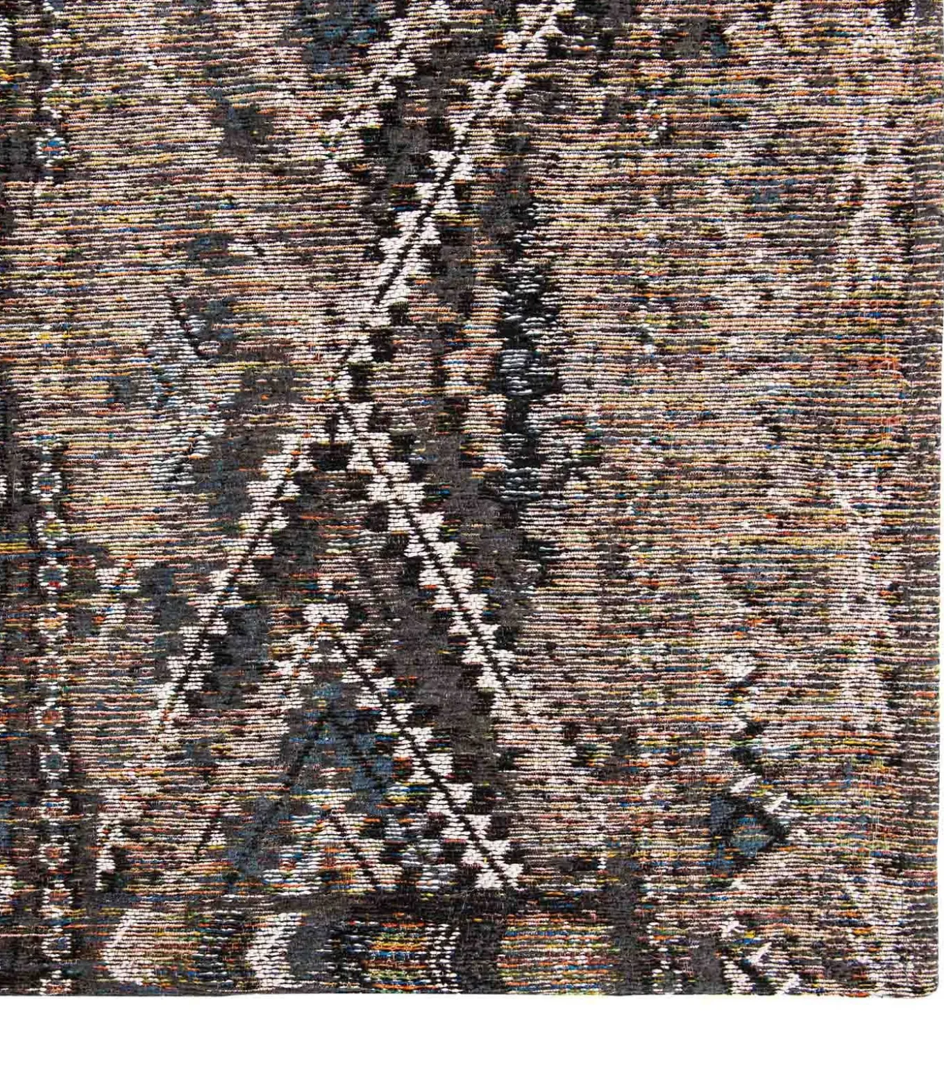 Vlak geweven woonkamer- en slaapkamerkleed BLACK FEZ