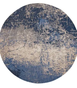 Vlak geweven woonkamer- en slaapkamerkleed BLUE VOID