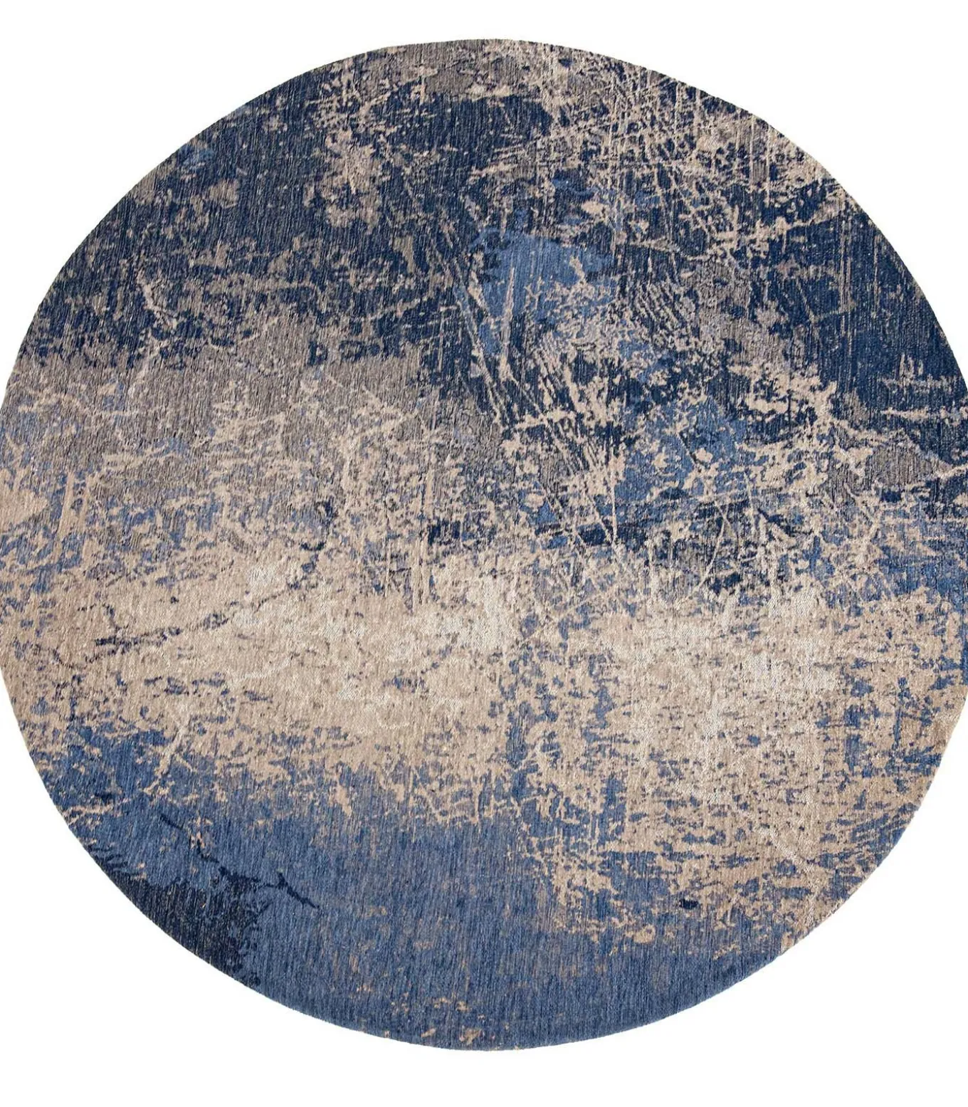 Vlak geweven woonkamer- en slaapkamerkleed BLUE VOID