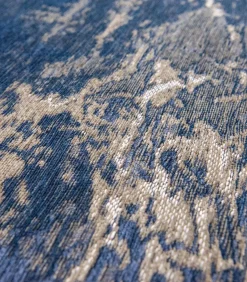 Vlak geweven woonkamer- en slaapkamerkleed BLUE VOID