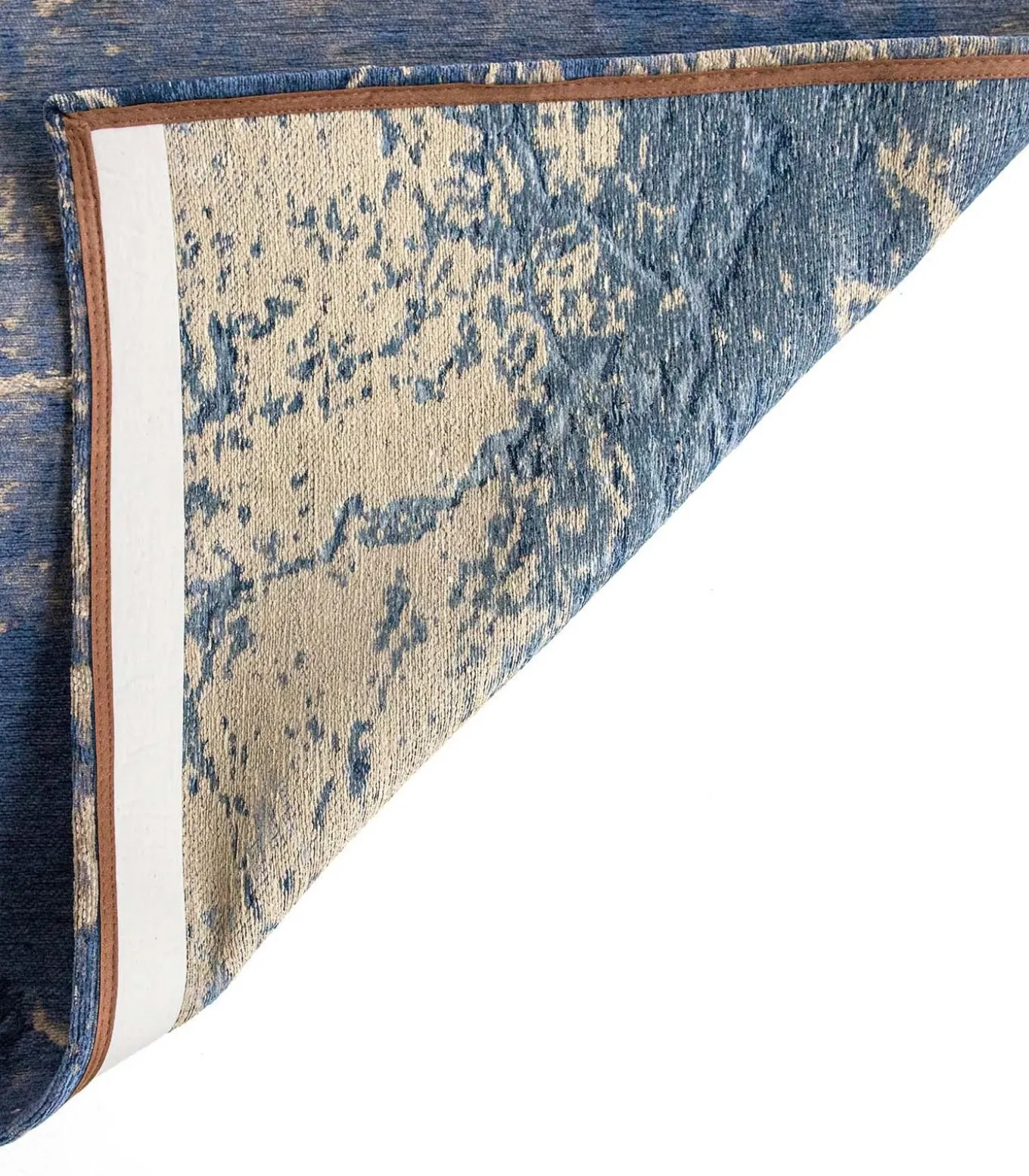 Vlak geweven woonkamer- en slaapkamerkleed BLUE VOID