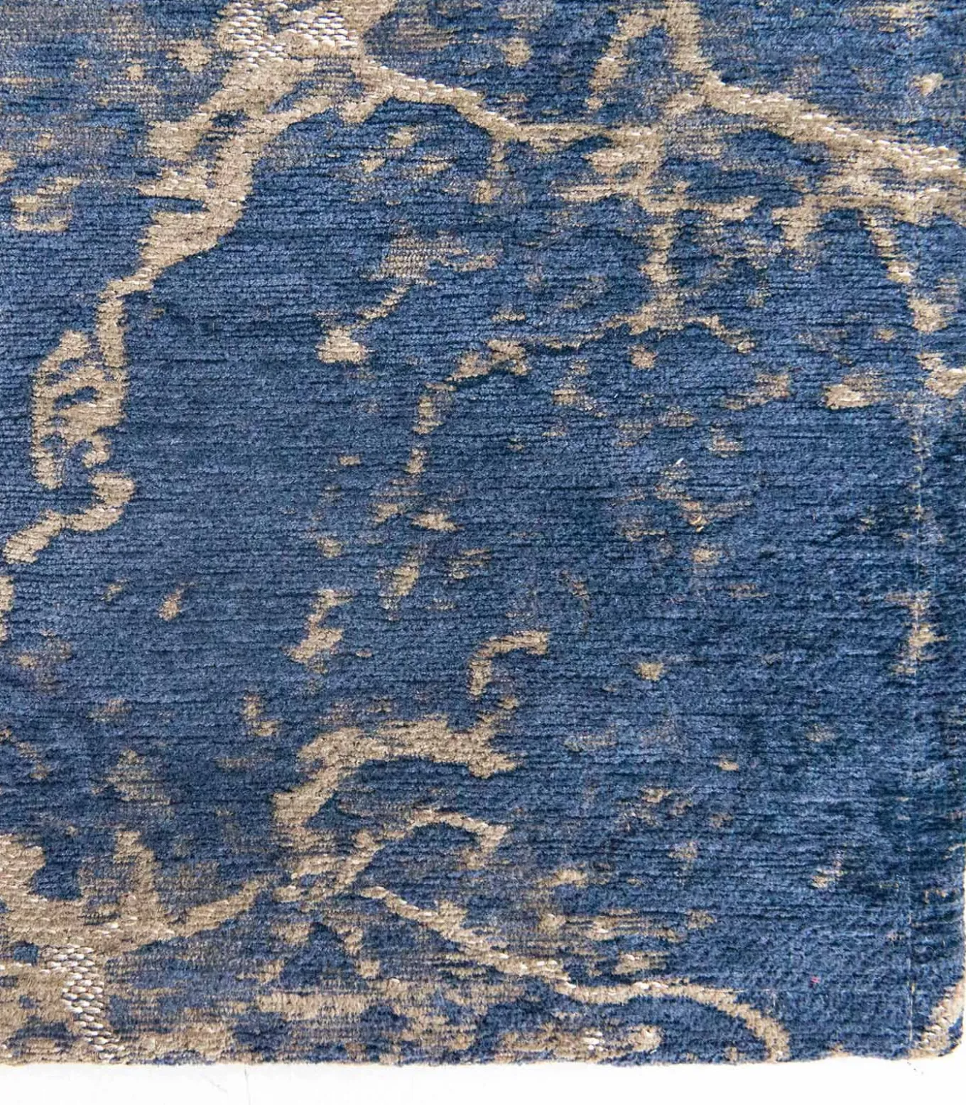 Vlak geweven woonkamer- en slaapkamerkleed BLUE VOID