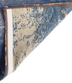 Vlak geweven woonkamer- en slaapkamerkleed BLUE VOID