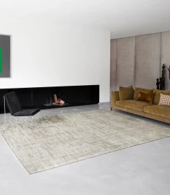 Vlak geweven woonkamer- en slaapkamerkleed DULL BEIGE