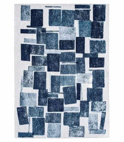 Vlak geweven woonkamer- en slaapkamerkleed SQUARY