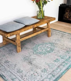 Vlak geweven woonkamer- en slaapkamerkleed STONY Oyster