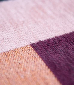 Vlak geweven woonkamer- en slaapkamerkleed PINK ROCK