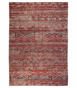 Vlak geweven woonkamer- en slaapkamerkleed RED RABAT