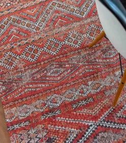 Vlak geweven woonkamer- en slaapkamerkleed RED RABAT