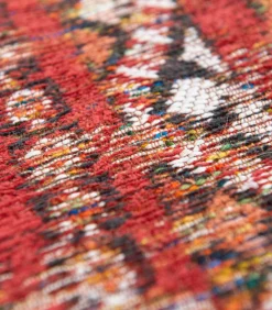 Vlak geweven woonkamer- en slaapkamerkleed RED RABAT