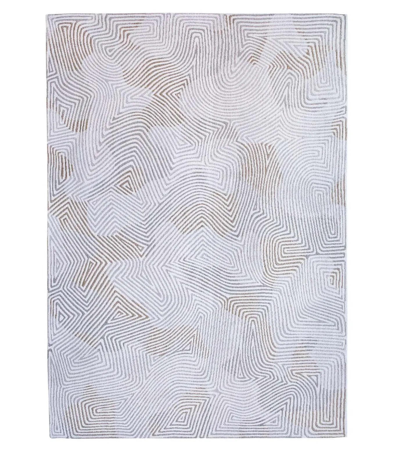 Vlak geweven woonkamer- en slaapkamerkleed WHITE HORIZON