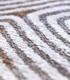 Vlak geweven woonkamer- en slaapkamerkleed WHITE HORIZON