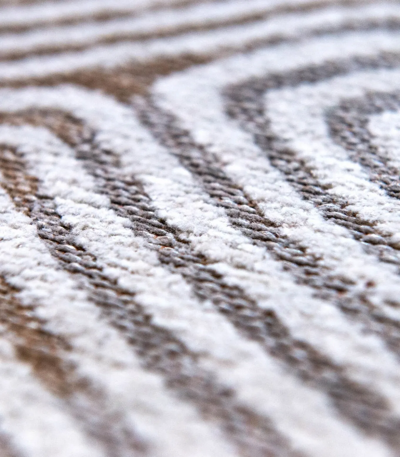 Vlak geweven woonkamer- en slaapkamerkleed WHITE HORIZON